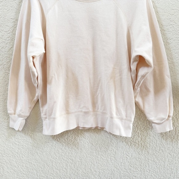 J. Crew Sweater Magic Rinse Pullover Sweatshirt Crew Classic Preppy Cream XS - Picture 5 of 10